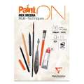 Clairefontaine Paint ON, Block (1-seitig geleimt), 10,5 cm x 14,8 cm, DIN A6, 250 g/m², Block mit 15 Blatt