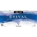 Clairefontaine ETIVAL Aquarellblock, Feinkorn, 20 cm x 40 cm, 300 g/m², fein, 4-seitig geleimter Block mit 10 Blatt