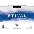 Clairefontaine ETIVAL Aquarellblock, Feinkorn, 36 cm x 48 cm, 300 g/m², fein, 4-seitig geleimter Block mit 10 Blatt
