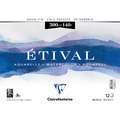 Clairefontaine ETIVAL Aquarell-Spiralblock, Feinkorn, 30 cm x 40 cm, fein, 300 g/m², Spiralblock