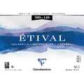 Clairefontaine ETIVAL Aquarell-Spiralblock, Feinkorn, 36 cm x 48 cm, fein, 300 g/m², Spiralblock