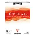 Clairefontaine Aquarellpapier ETIVAL, 300 g/qm, 10 Blatt, 29,7 cm x 42 cm, DIN A3, Block (1-seitig geleimt)