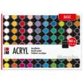 Marabu Acrylfarbe Basic Sets, 80 x 3,5-ml-Tuben
