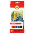 KOH-I-NOOR Aquarell Schul-Farbstifte „Fisch“, 24 Stifte