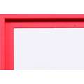 effect® Schattenfugenrahmen 96, Neonrot, 80 cm x 100 cm