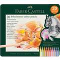 Faber-Castell Polychromos Künstler-Farbstifte, im Metall-Etui, 20er-Set