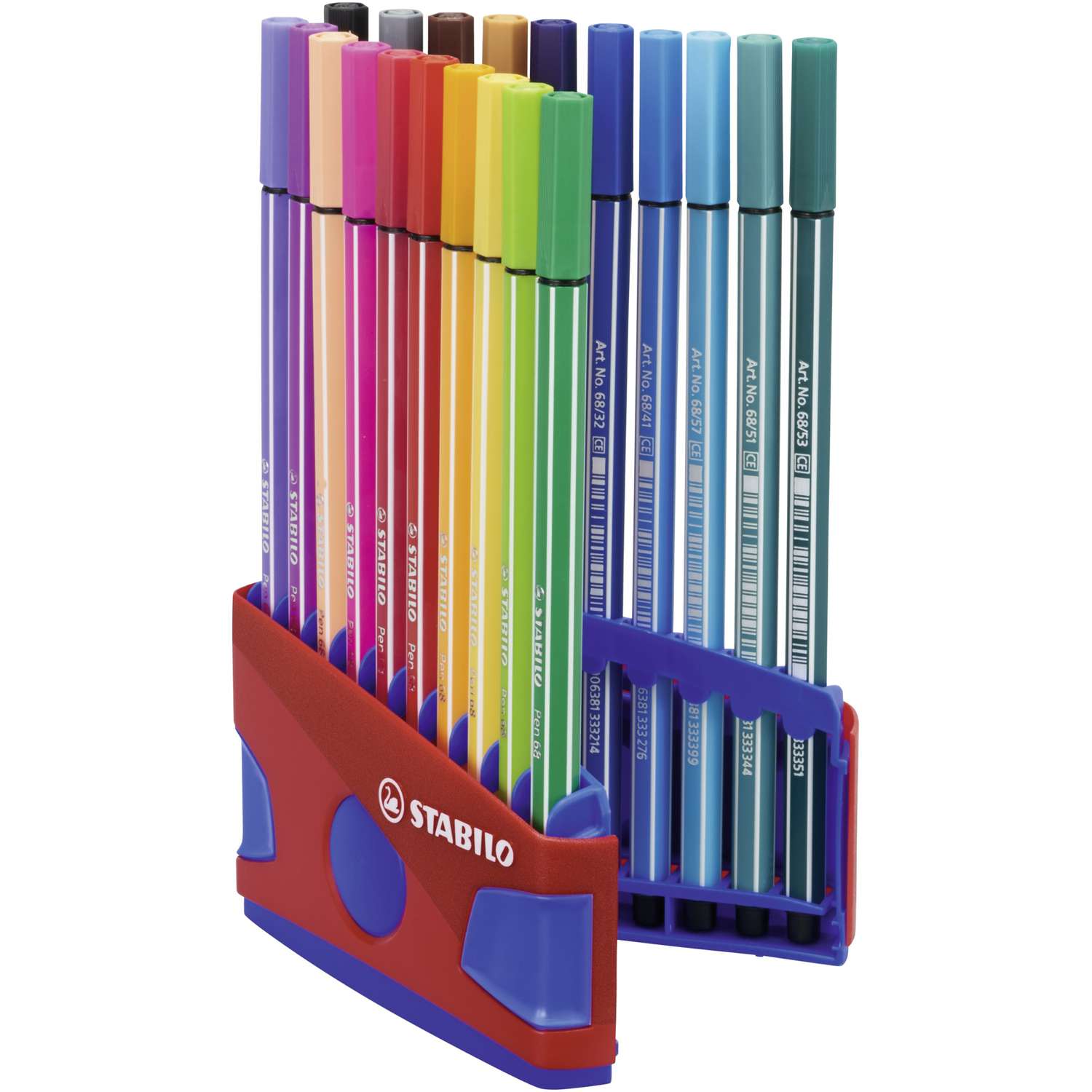 STABILO® Pen 68 Color Parade, Kunststoffbox mit Stiften