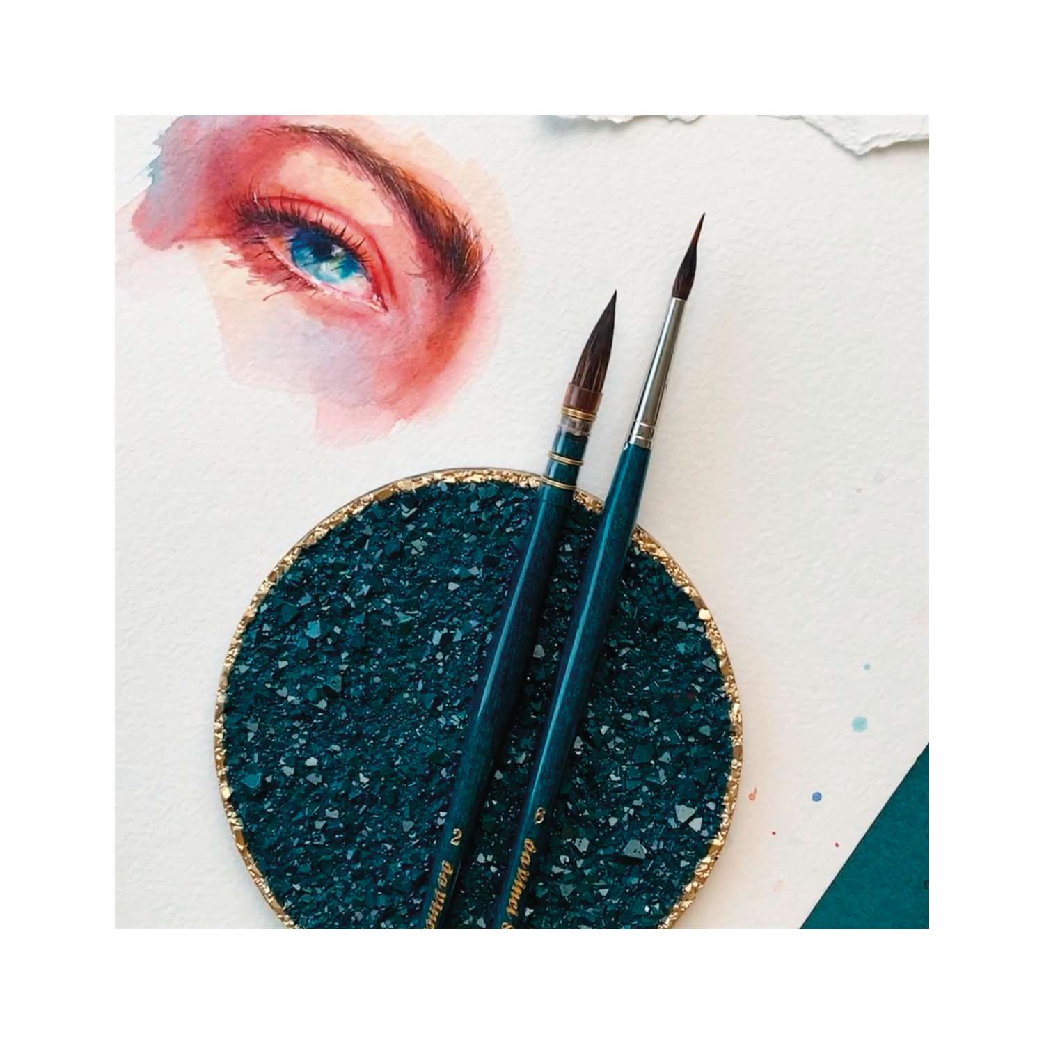 Da vinci aquarellpinsel rabi alieva set serie 4184