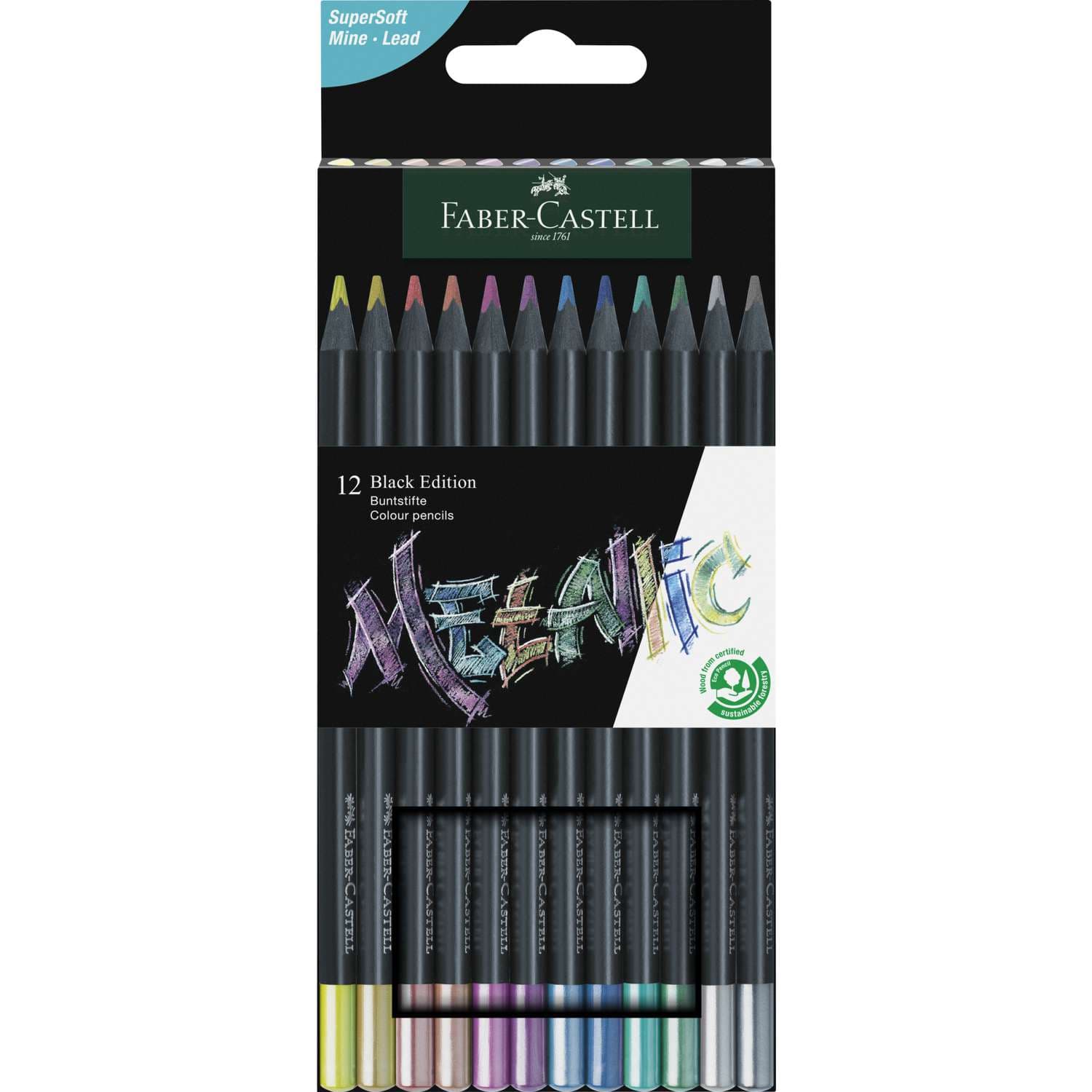 Faber-Castell,Creative Studio Ölpastellkreide, 12 Farben sortiert im