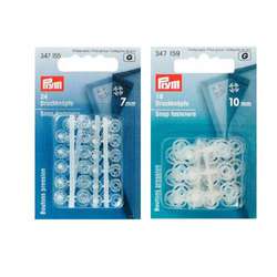 PRYM Annähdruckknöpfe transparent