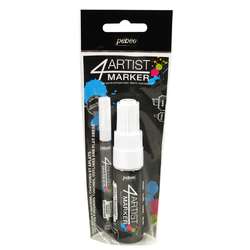 pébéo 4Artist Marker-Set, Weiß