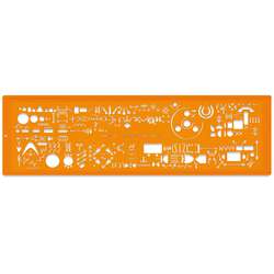MINERVA Schriftschablone Electrograph 13A