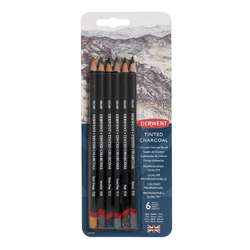 DERWENT Farbige Kohlestifte 6er-Set