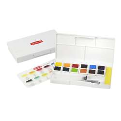 Weiss Praktisch Wasserfarbe Plastik Mischen Palett Pigment Werkzeug 10er Pack 
