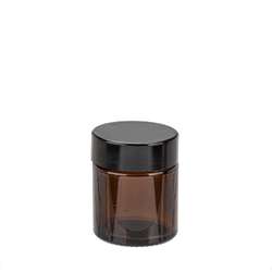 GLOREX Glastiegel braun, leer