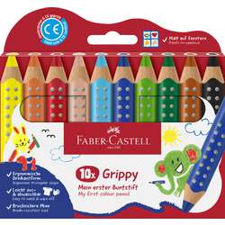 FABER-CASTELL Buntstifte Grippy, 10er-Set