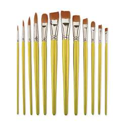 Royal & Langnickel® Brown Taklon Pinselset A, 12-teilig