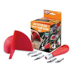 ESSDEE Linolmesser & SAFETY HAND GUARD Set