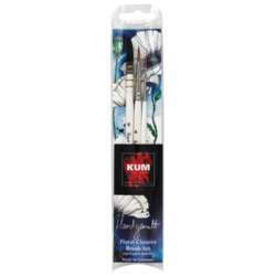 KUM® x Handgemalt FLORAL CLASSICS Aquarellpinsel-Set, 3-teilig
