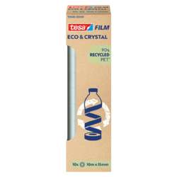 tesa® FILM ECO & CRYSTAL Klebefilm – 10 Rollen