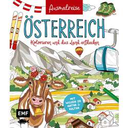 Ausmalreise Österreich – Kolorieren und das Land entdecken
