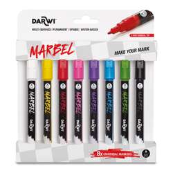 DARWI® MARBEL Universalmarker, 8er Sets, 2 mm Spitze