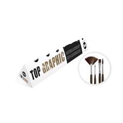 Borciani e Bonazzi TOP GRAPHIC Künstlerpinsel, 4er-Set