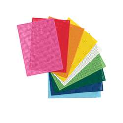 folia® Stickkarton, bunter Mix , 40 Blatt, 17,5 cm x 24,5 cm, 300 g/m²