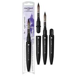 da Vinci GO CASANEO Reise-Verwasch- und Aquarellpinsel, rund, Serie 8498