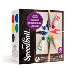 Speedball® Linoldruck-Textilfarben-Set