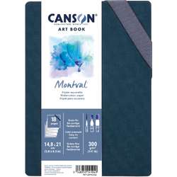 CANSON® Montval® Leporello ART BOOK, Hardcover-Aquarellbuch, 300 g/m²