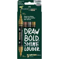 FABER-CASTELL Mirror Marker Multimark 3er-Set 