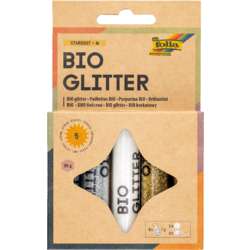 folia® Bio-Glitter-Mix-Sets, 5 Tuben