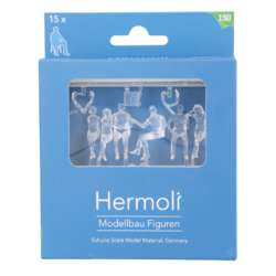 Hermoli Miniatur sitzende Figuren 15er-Set, Transparent