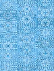 DÉCOPATCH® Papier, 30 x 40 cm, Pg. à 3 Bogen, Kreismuster Blau