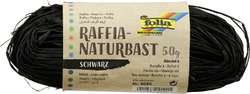 FOLIA Naturbast Raffia, 50 g, Schwarz