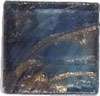 Murano Glas Mosaiksteine, 20 x 20 mm, 150g, ca. 50 Stück, azurblau marmoriert