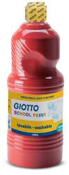 GIOTTO School Paint Temperafarbe, 1 Liter, Scharlachrot