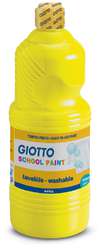 GIOTTO School Paint Temperafarbe, 1 Liter, Gelb