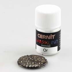 CERNIT® Sparkling Pigmentpulver, 5 g, Diamant-Gold