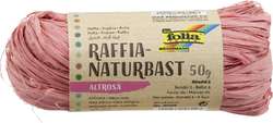 FOLIA Naturbast Raffia, 50 g, Altrosa