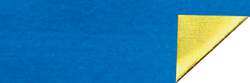 URSUS® Alu-Bastelfolie, glänzend, 10 m Rolle**, Blau/Gold
