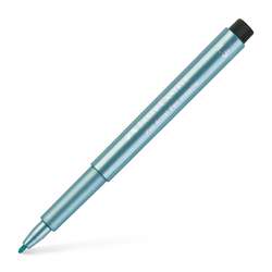 FABER-CASTELL Tuschestift PITT Artist Pen metallic, einzeln, Einzeln, blau metallic