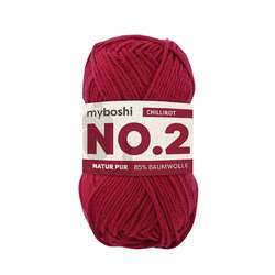 myboshi NO.2 Wolle, 50 g, 100 m, Chilirot