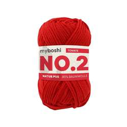 myboshi NO.2 Wolle, 50 g, 100 m, Tomate