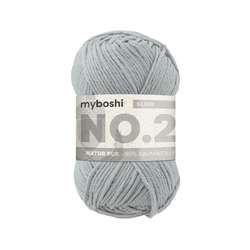 myboshi NO.2 Wolle, 50 g, 100 m, Silber
