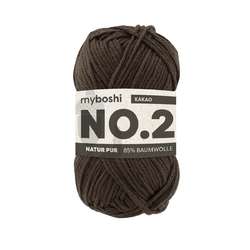 myboshi NO.2 Wolle, 50 g, 100 m, Kakao
