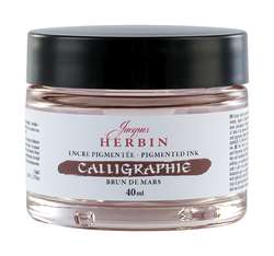 HERBIN pigmentierte Kalligrafietinte, 40 ml, Marsbraun