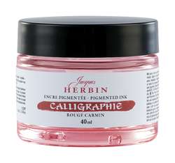 HERBIN pigmentierte Kalligrafietinte, 40 ml, Karminrot