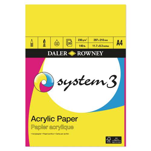 DALER-ROWNEY System3 Acrylmalblock 